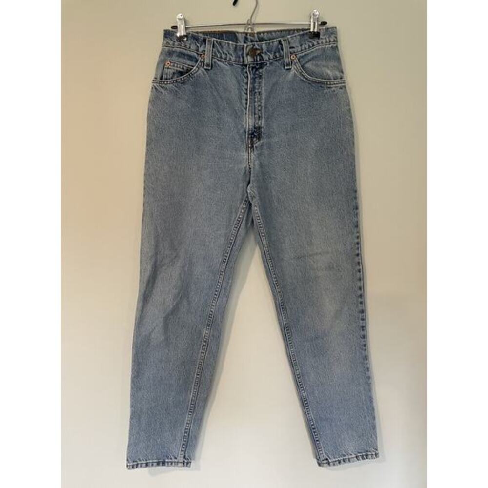 Vintage Levi's 950 Relaxed Fit Tapered Light Wash Jeans 11 MOM 90s Orange Tab‎